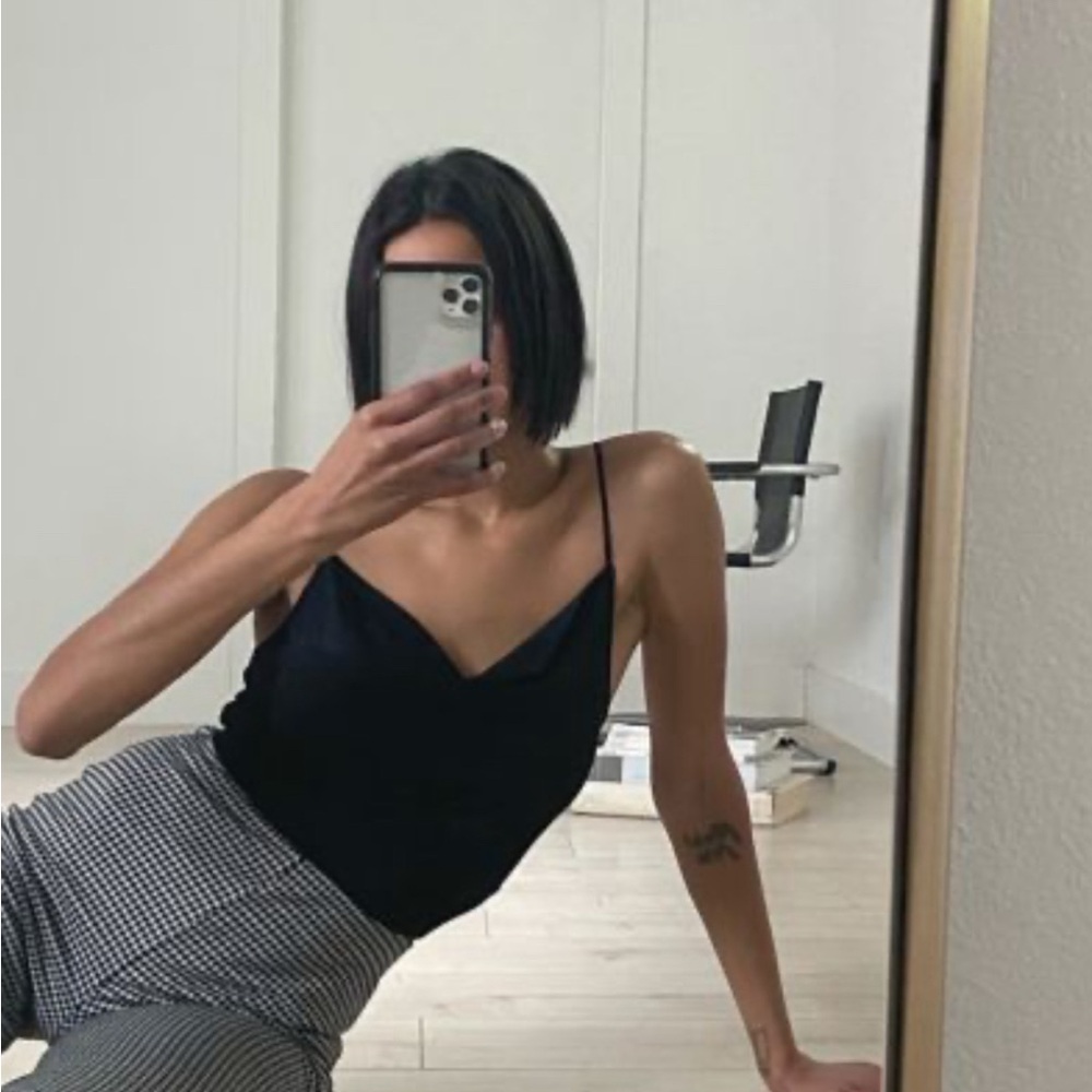 Urban Outfitters Black Cowl Neck Camisole Top